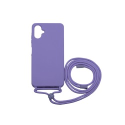 Silicone Case with String for Samsung Galaxy A06 Purple Silicone Case with String for Samsung Galaxy A06 Purple